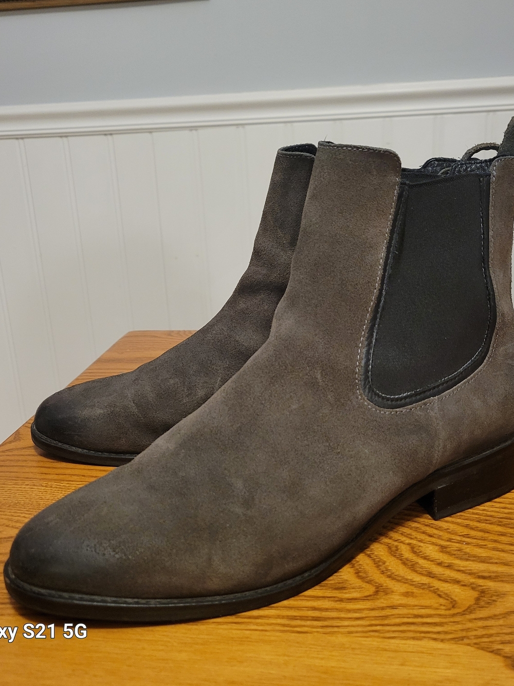 Thursday Boot Company Gray Suede Chelsea Ankle Boots Size 12